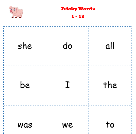 Mash > Infants > Jolly Phonics Tricky Words Drill Bookmarks and ...